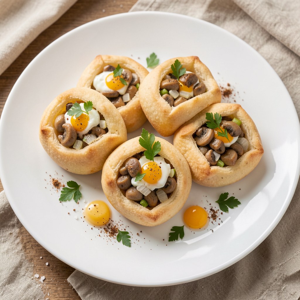 Postne pierożki z gąskami