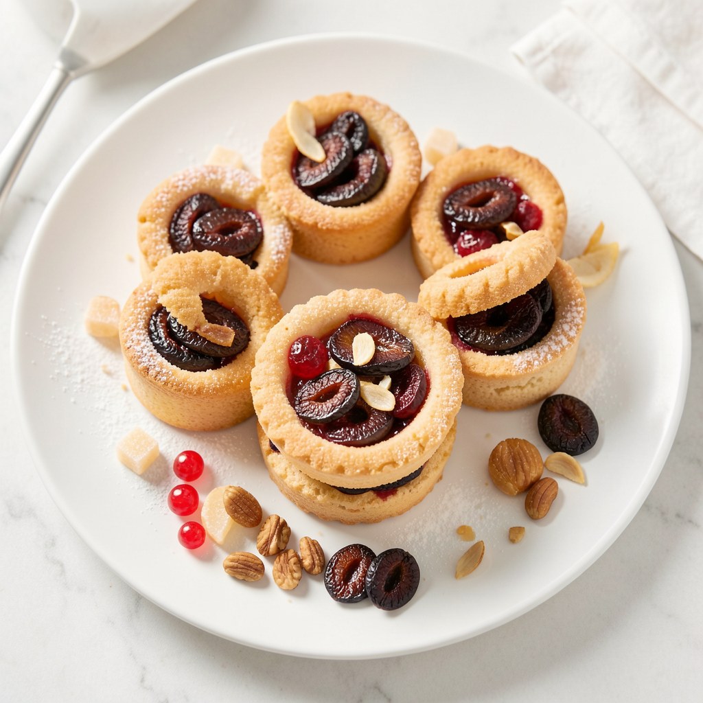 Tartaletki mocno śliwkowe