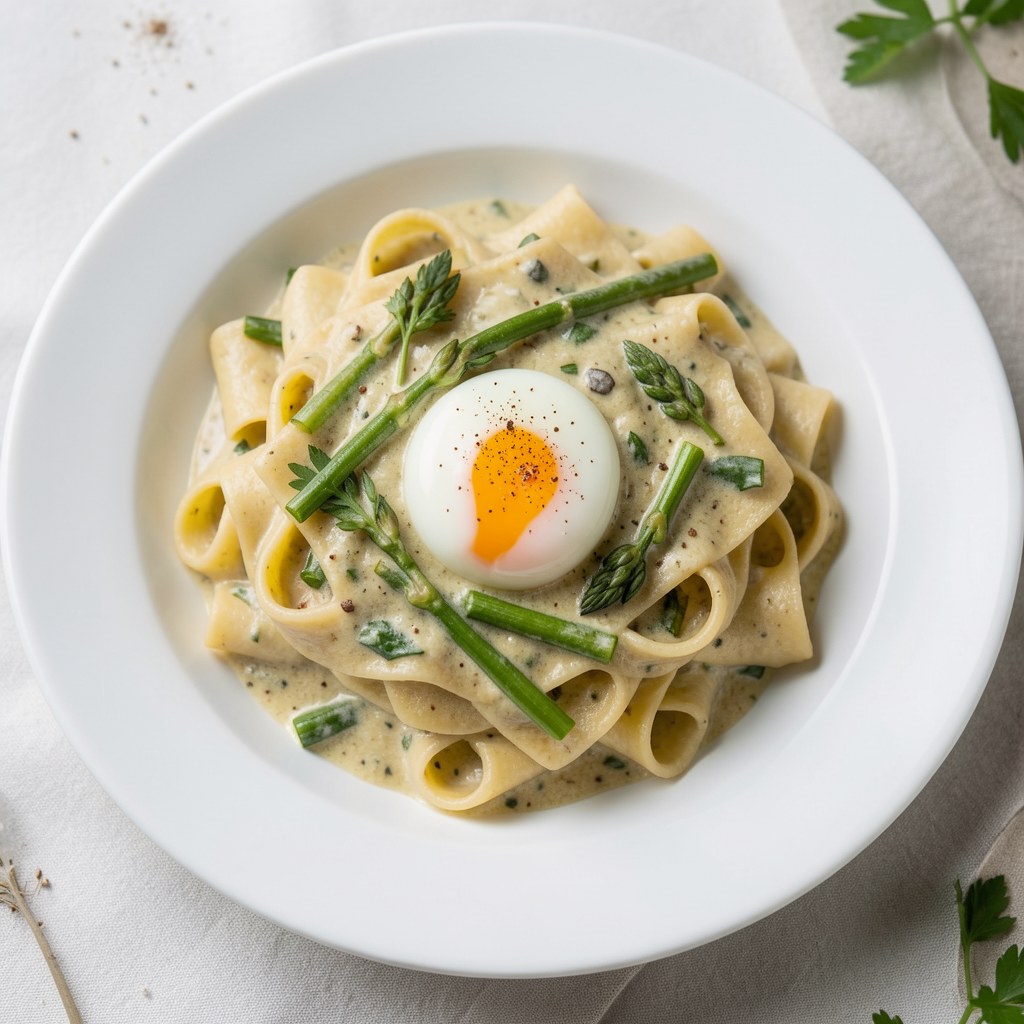 Pasta jajeczna w sosie tatarskim