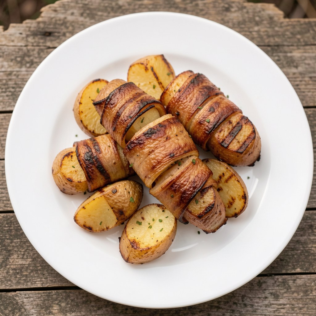 Ziemniaki grillowane z boczkiem