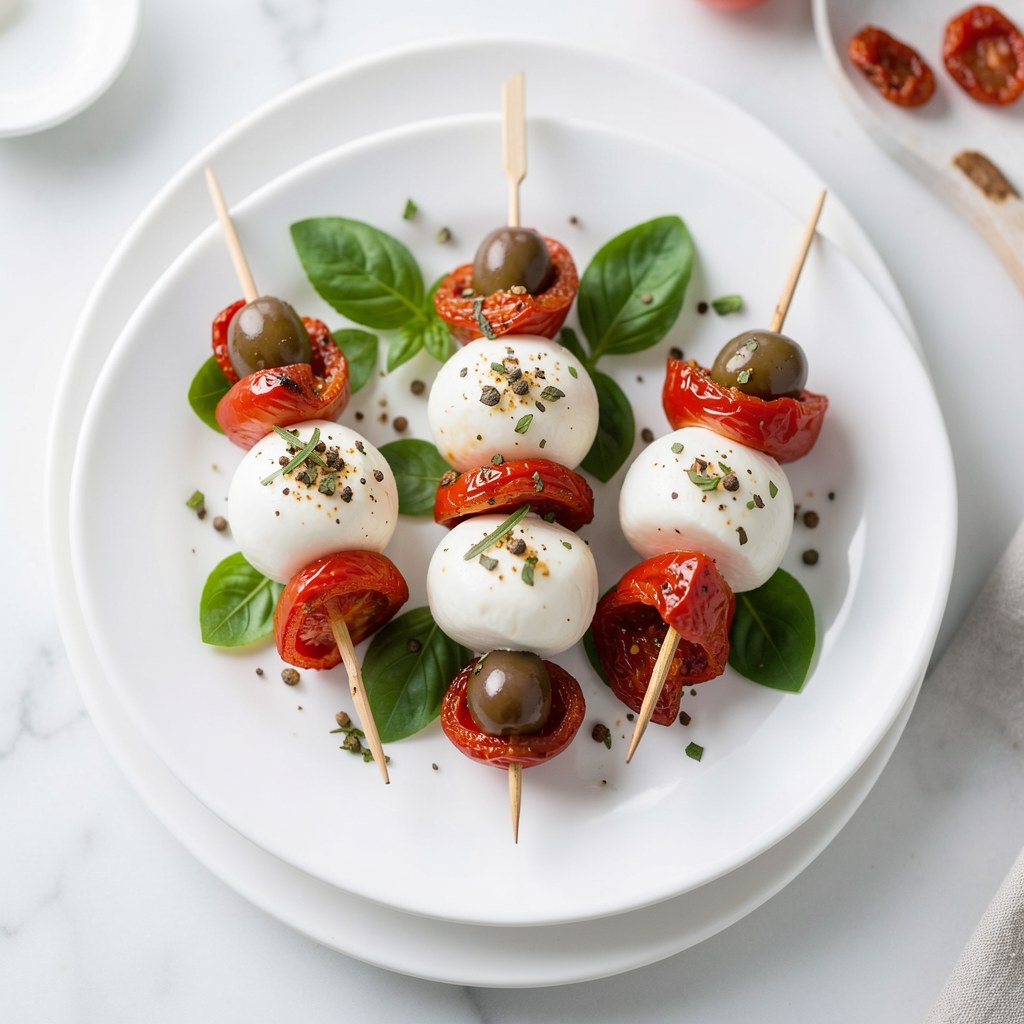Szaszłyki z mozarellą