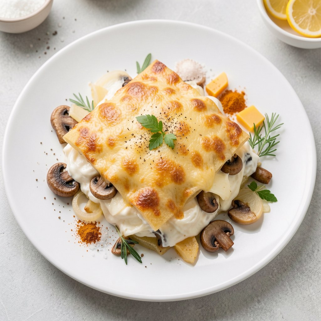 Zapiekanka ziemniaczana z serem białym