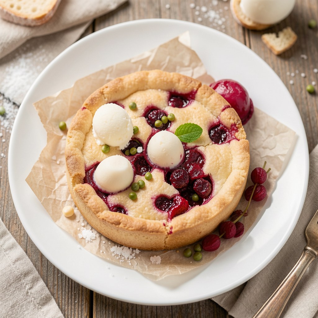 Krucha tarta z rabarbarem