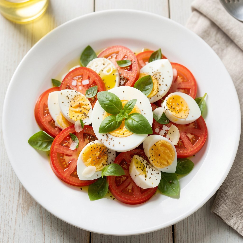 Sałatka z pomidorów i sera