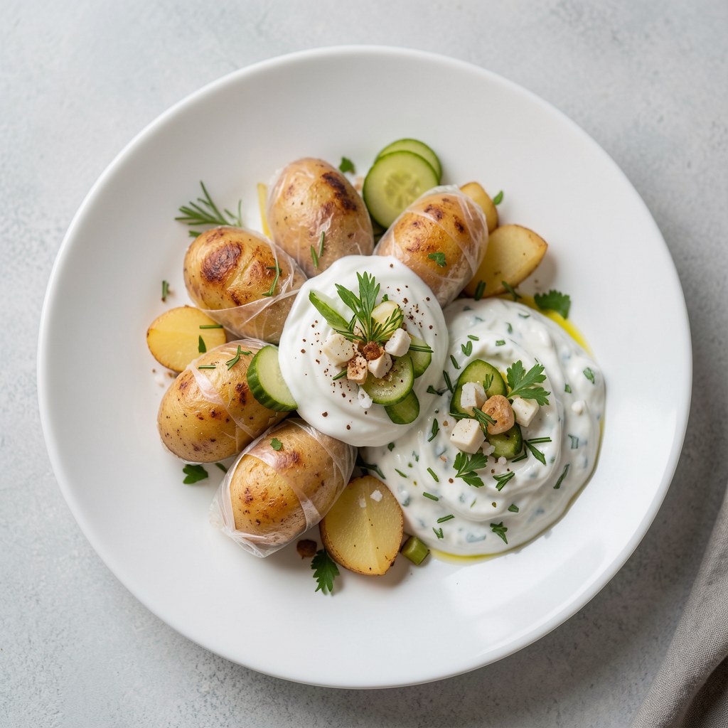 Młode zimniaczki z dipem