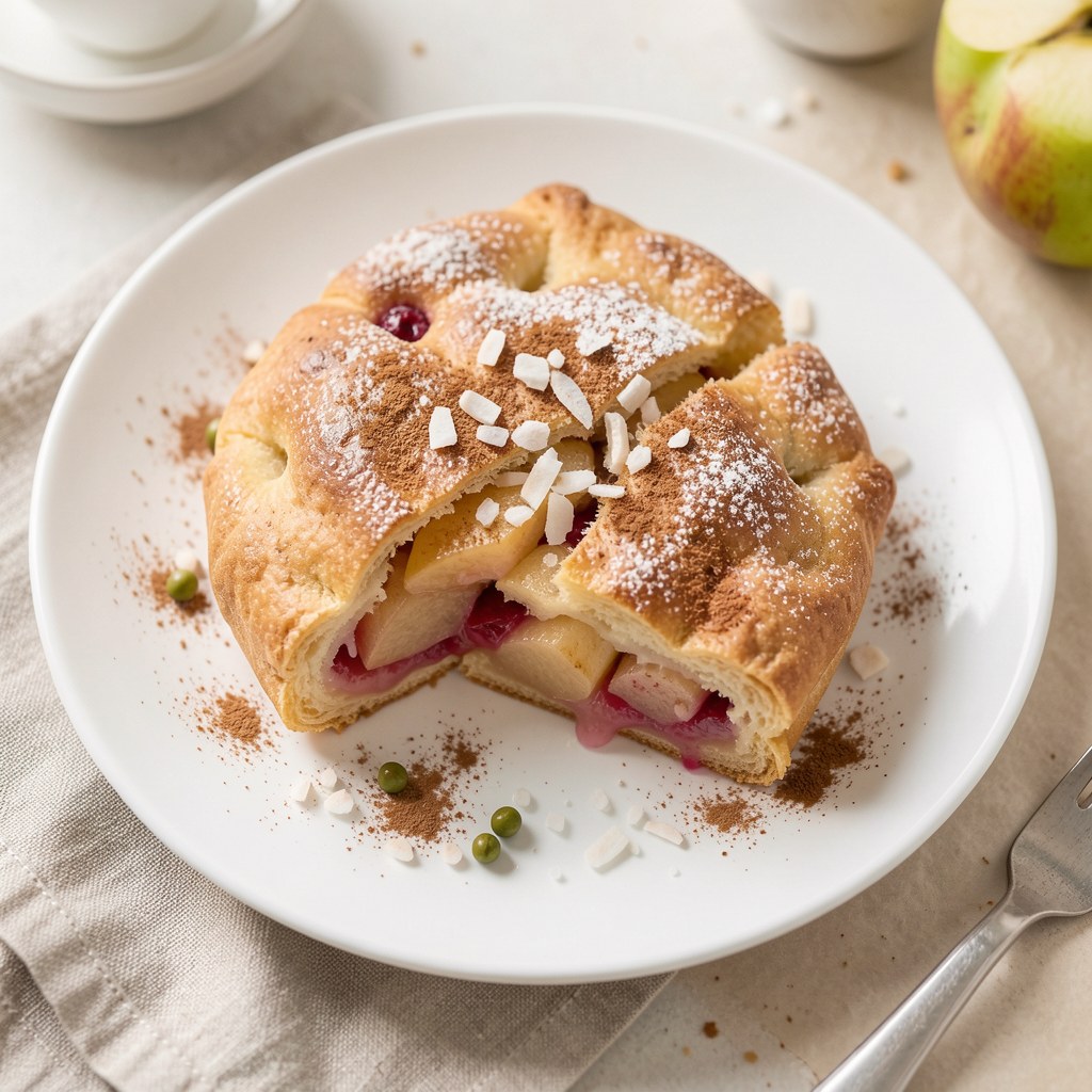 Tarta jabłkowo-rabarbarowa