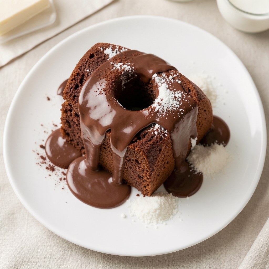 Babka ucierana kakaowa z polewą