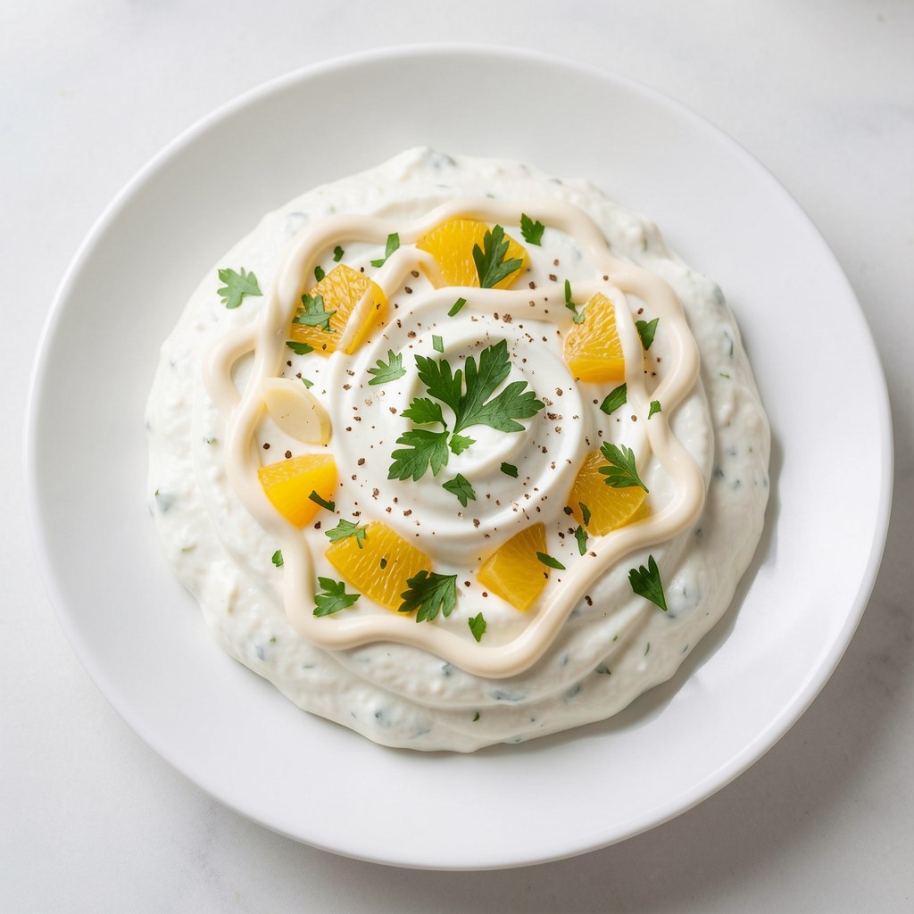 Dip czosnkowo-pietruszkowy