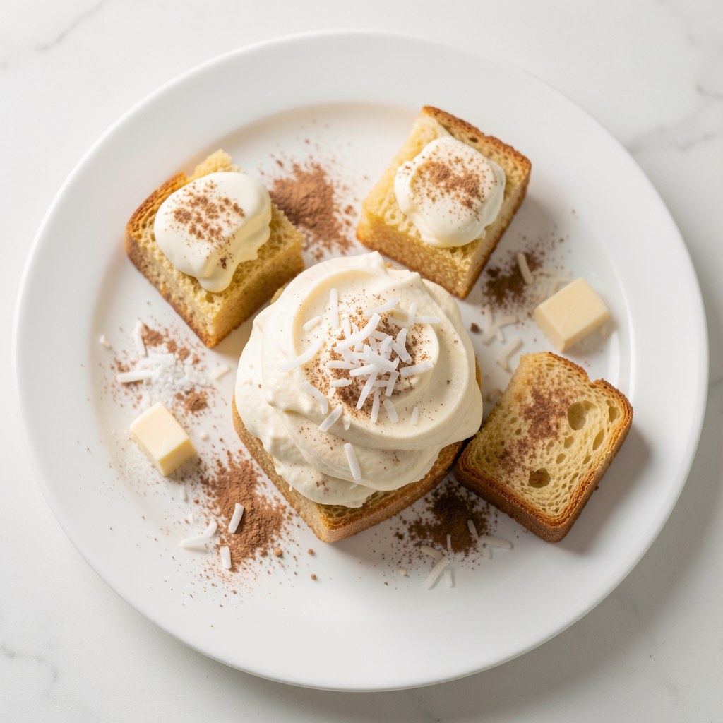 Krem śmietankowy z kokosem i rumem