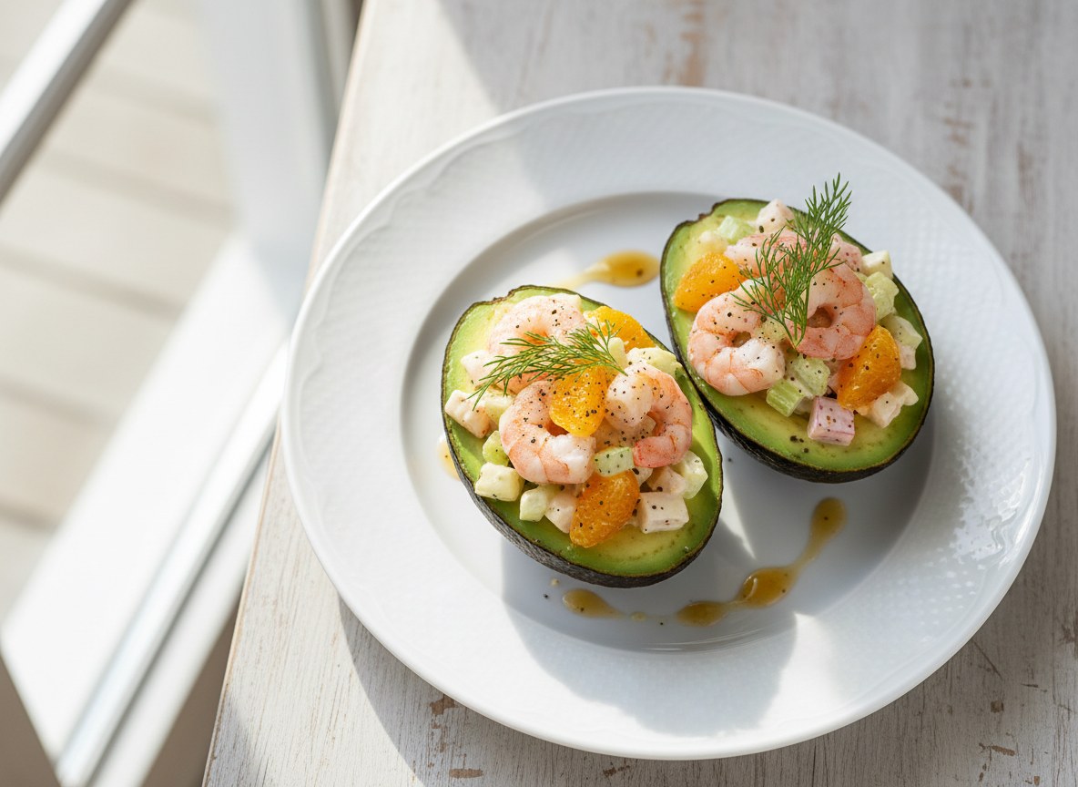 Awokado z krewetkami