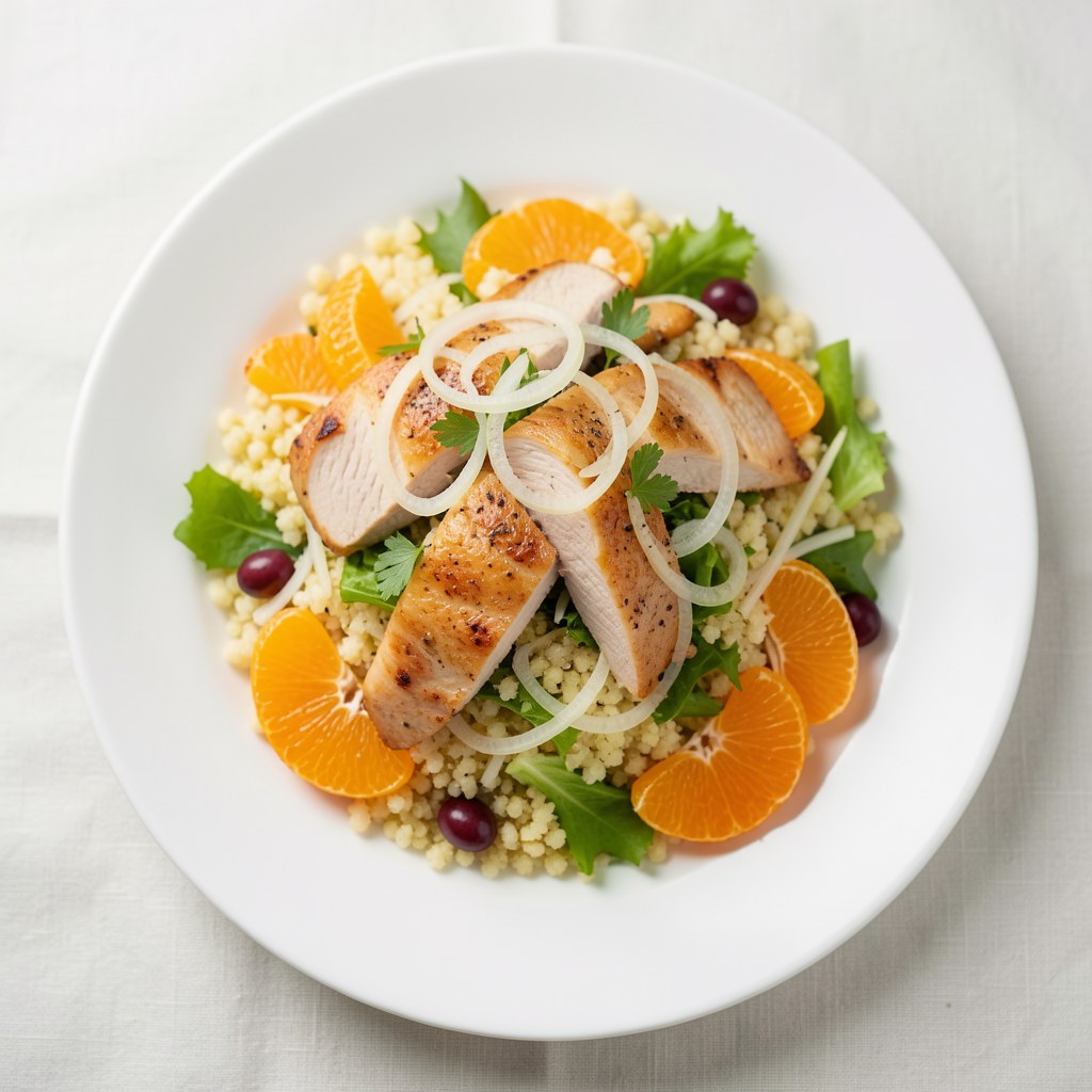 Sałatka z kurczaka z kuskusem