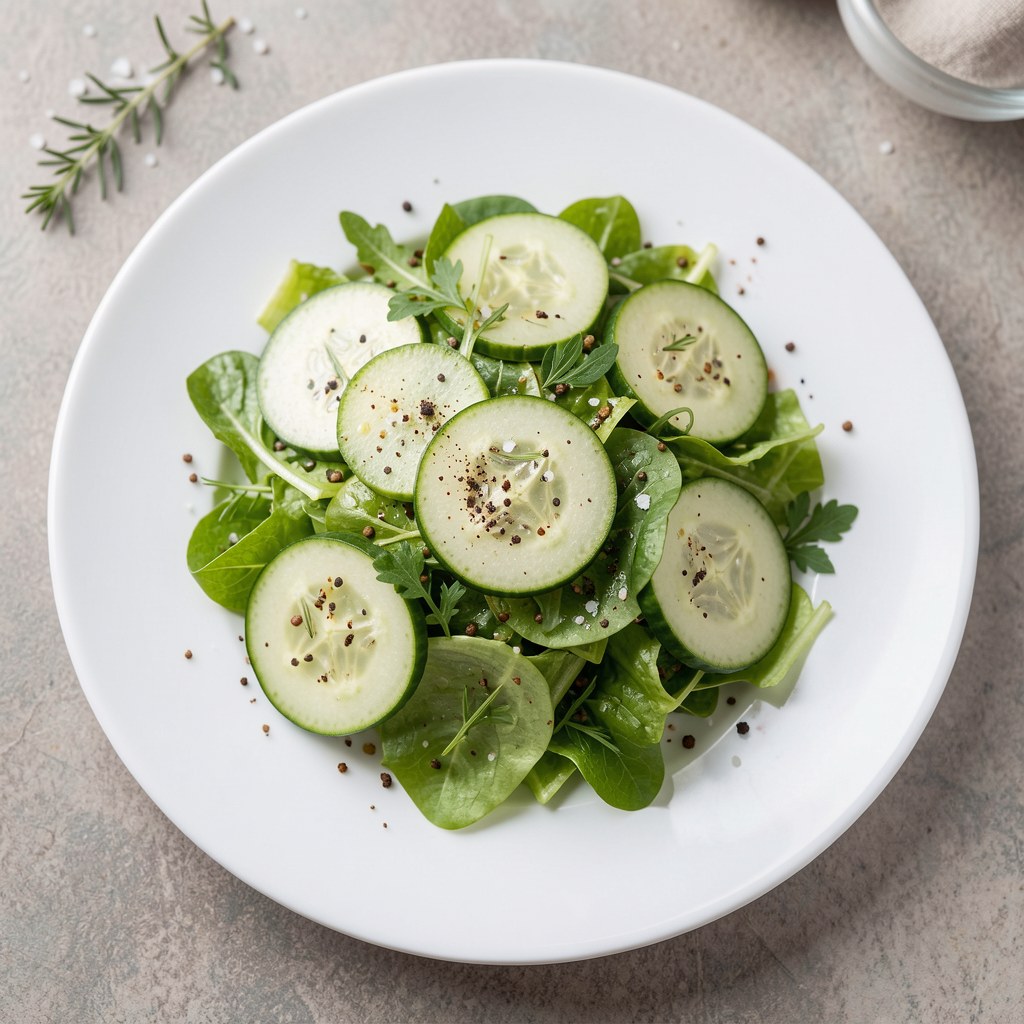 Surówka z ogorków i sałaty