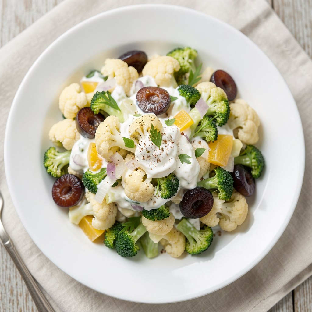 Surówka z brokułów lub kalafiorów