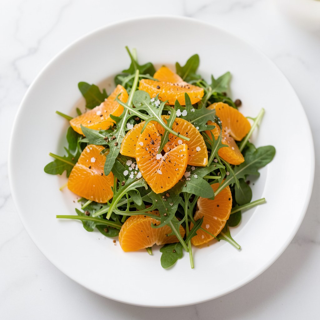 Sałatka z pomarańczy