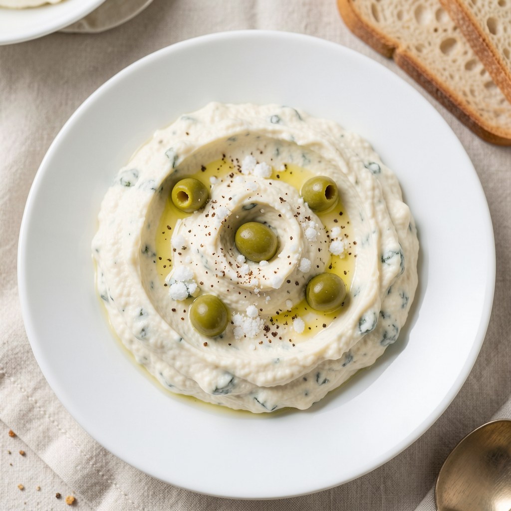 Dip serowy z oliwkami