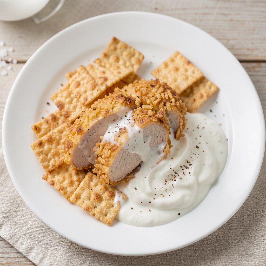 Pyszny kurczak w krakersowej panierce