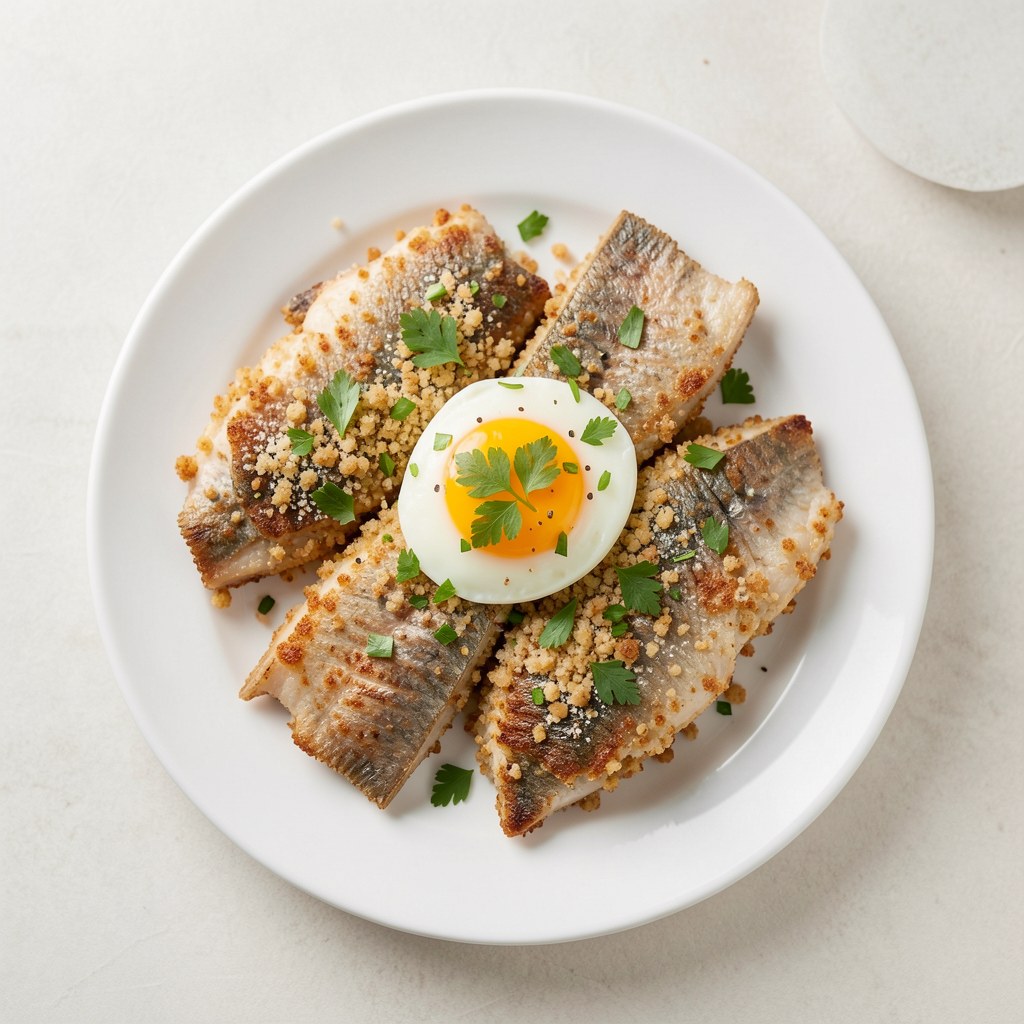 Szczupak w razowej panierce z jajkiem