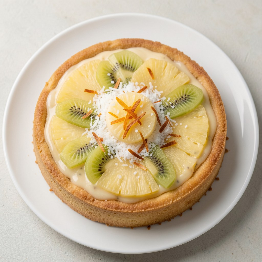 Tarta jamajska z ananasem