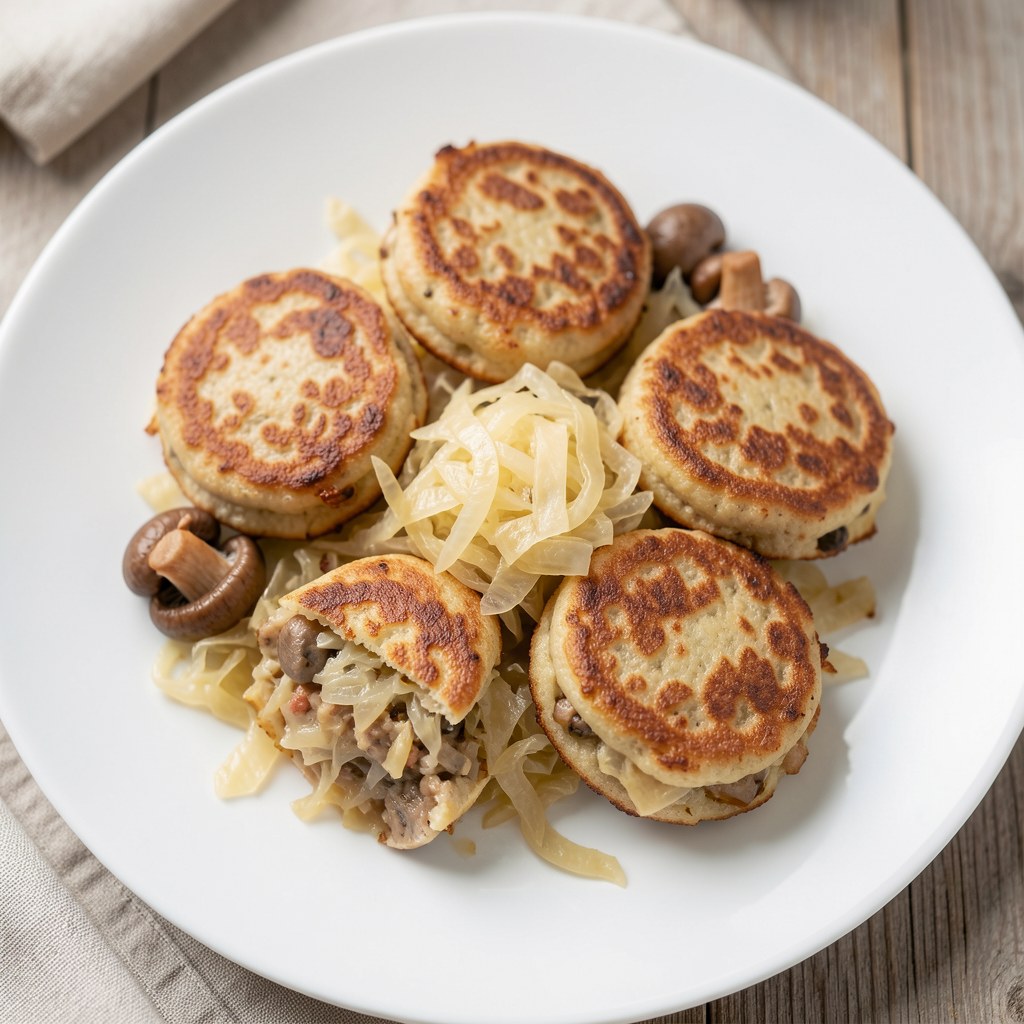 Farsz (kapusta i pieczarki) do krokietów; krokiety