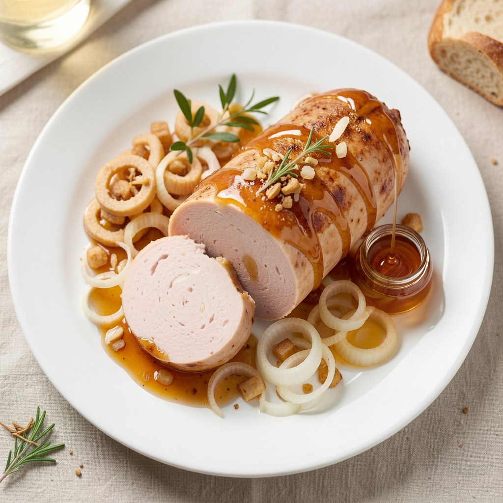 smaczna biała kiełbasa