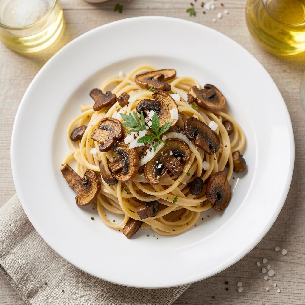 Pasta z suszonych grzybów