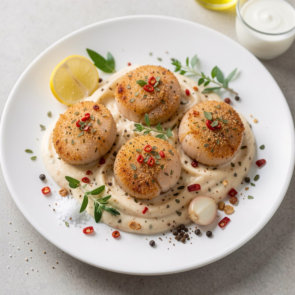 Małże w majonezie z chili