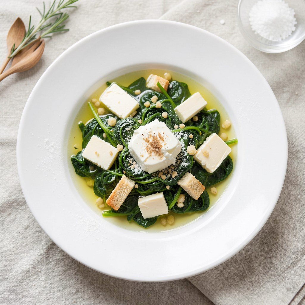 Szpinak z rzepaku lub roślin zimotrwałych