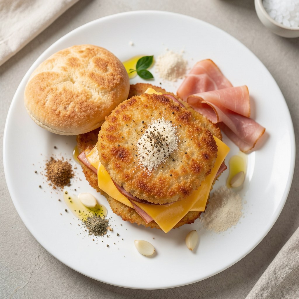 Kotlet schabowy z serem