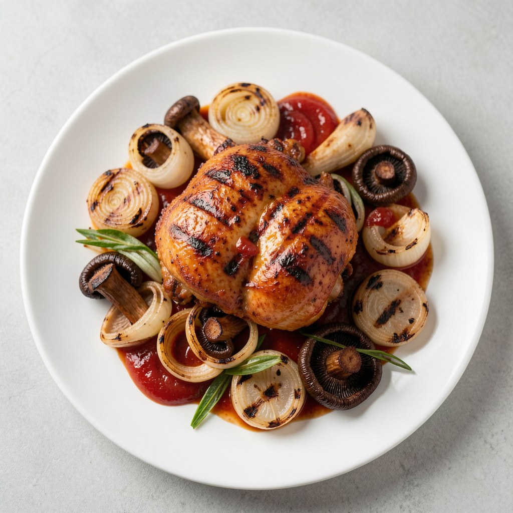 Kurczak w brandy z grilla