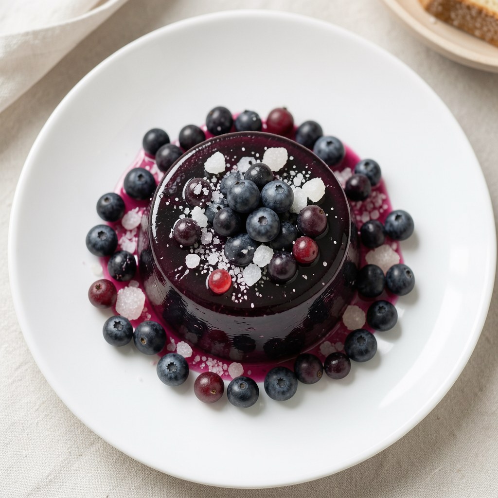 Galaretka z czarnych jagód