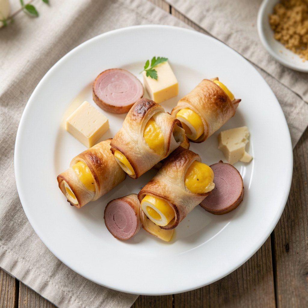 Zawijaski z serem i boczkiem