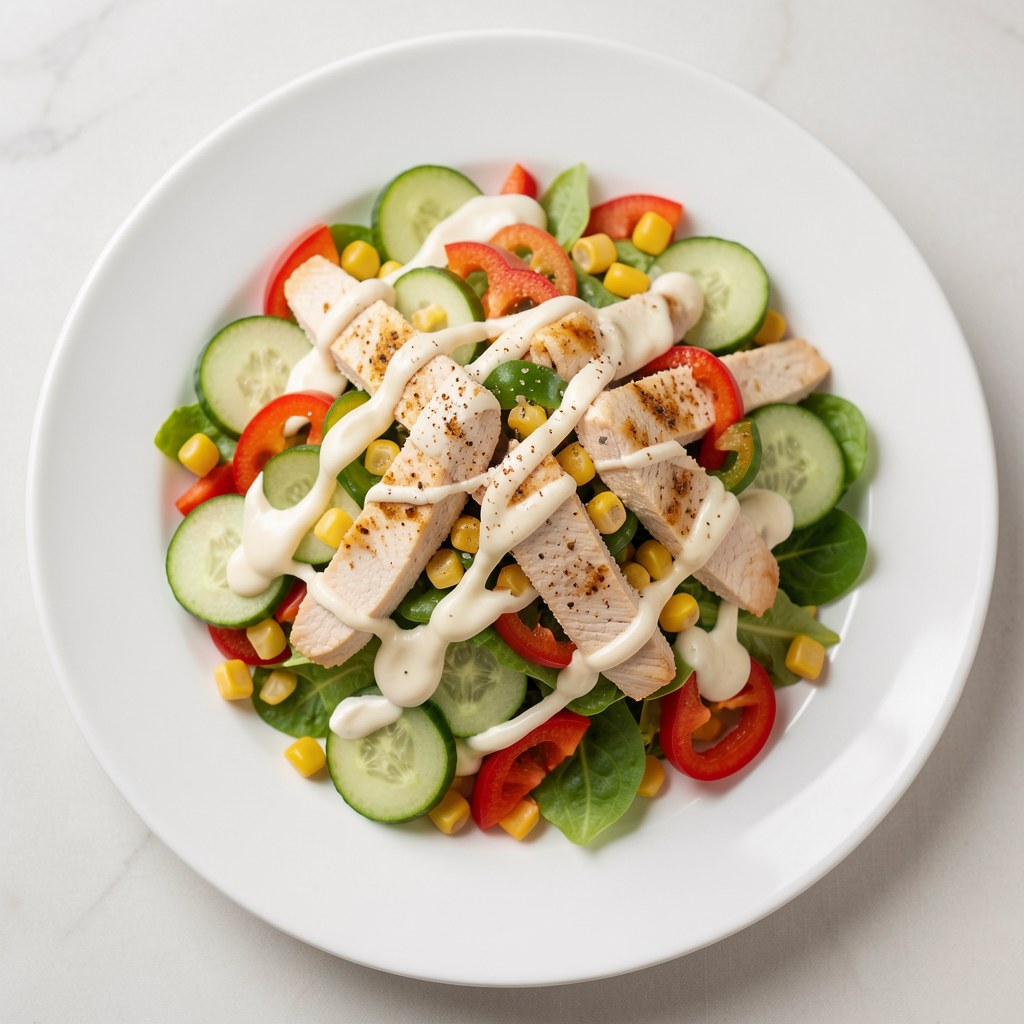 Sałatka z kurczaka i papryki