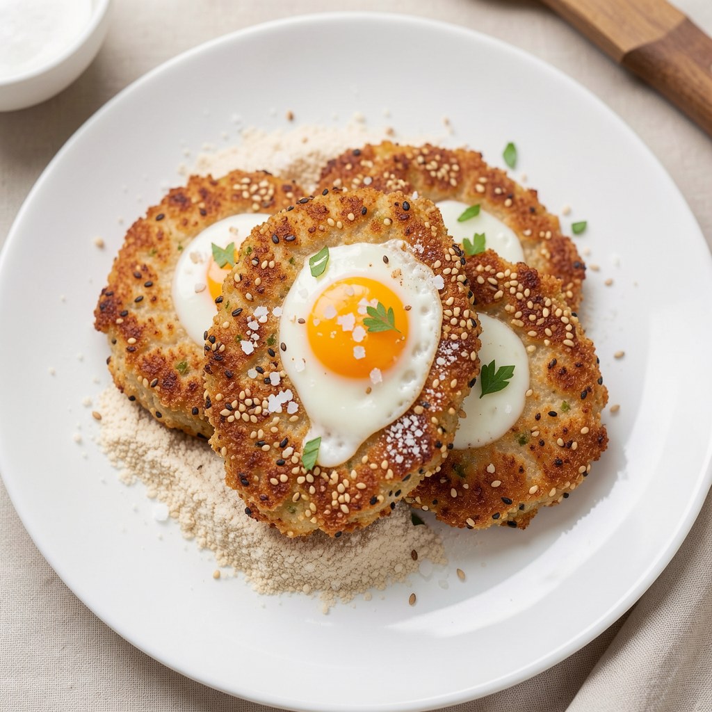 Kotlet drobiowy w panierce sezamowej