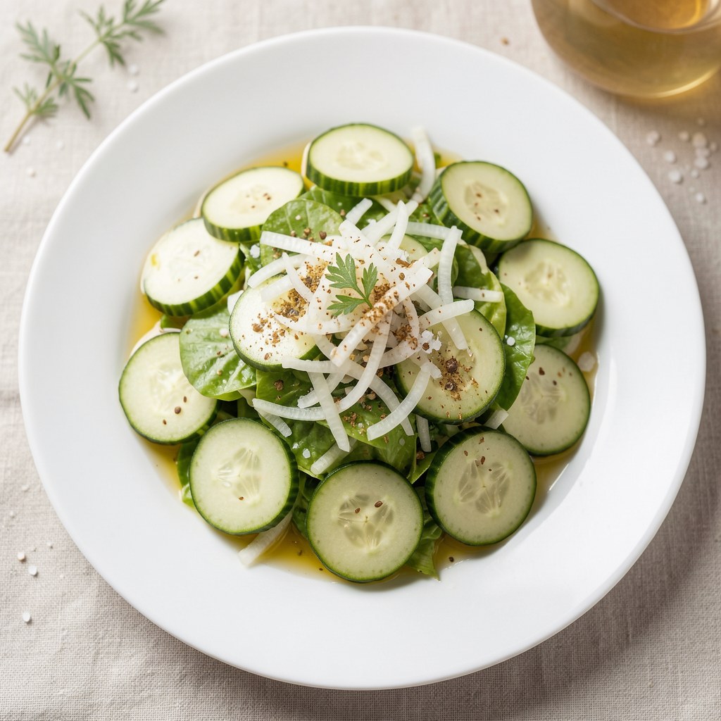 Sałatka z ogórków gruntowych