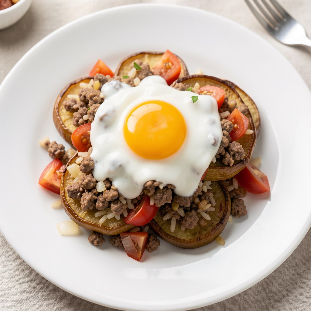 Bakłażan faszerowany mięsem