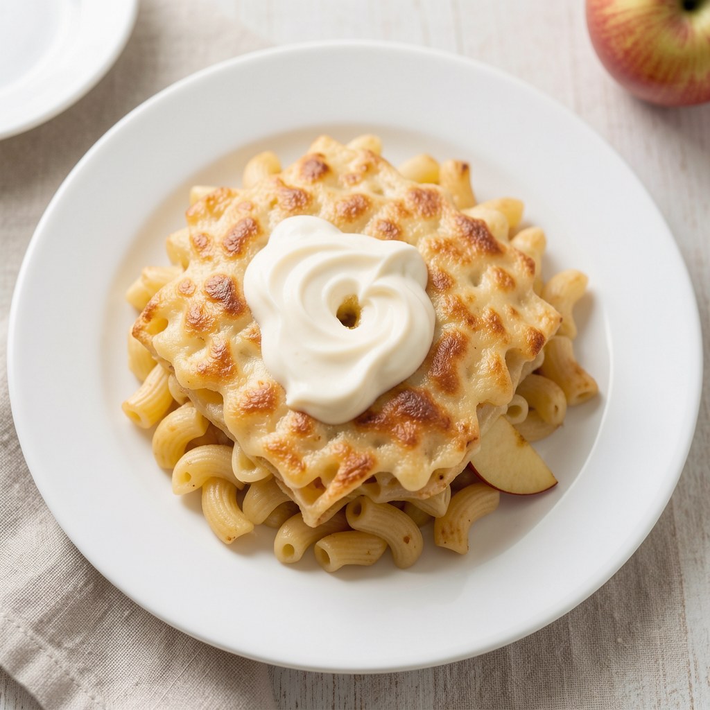 Zapiekanka makaronowa z jabłkami