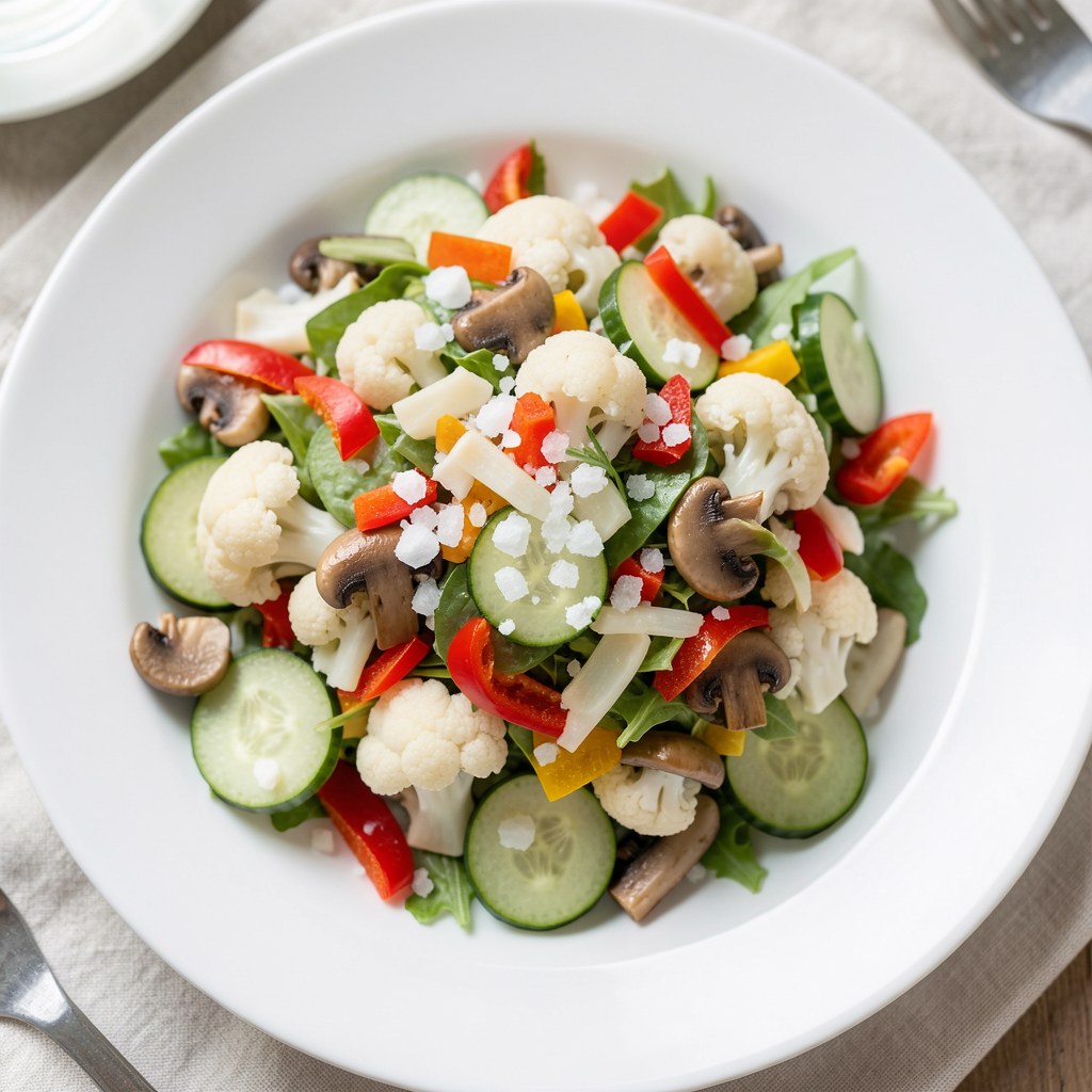 Sałatka zimowa z kalafiorem