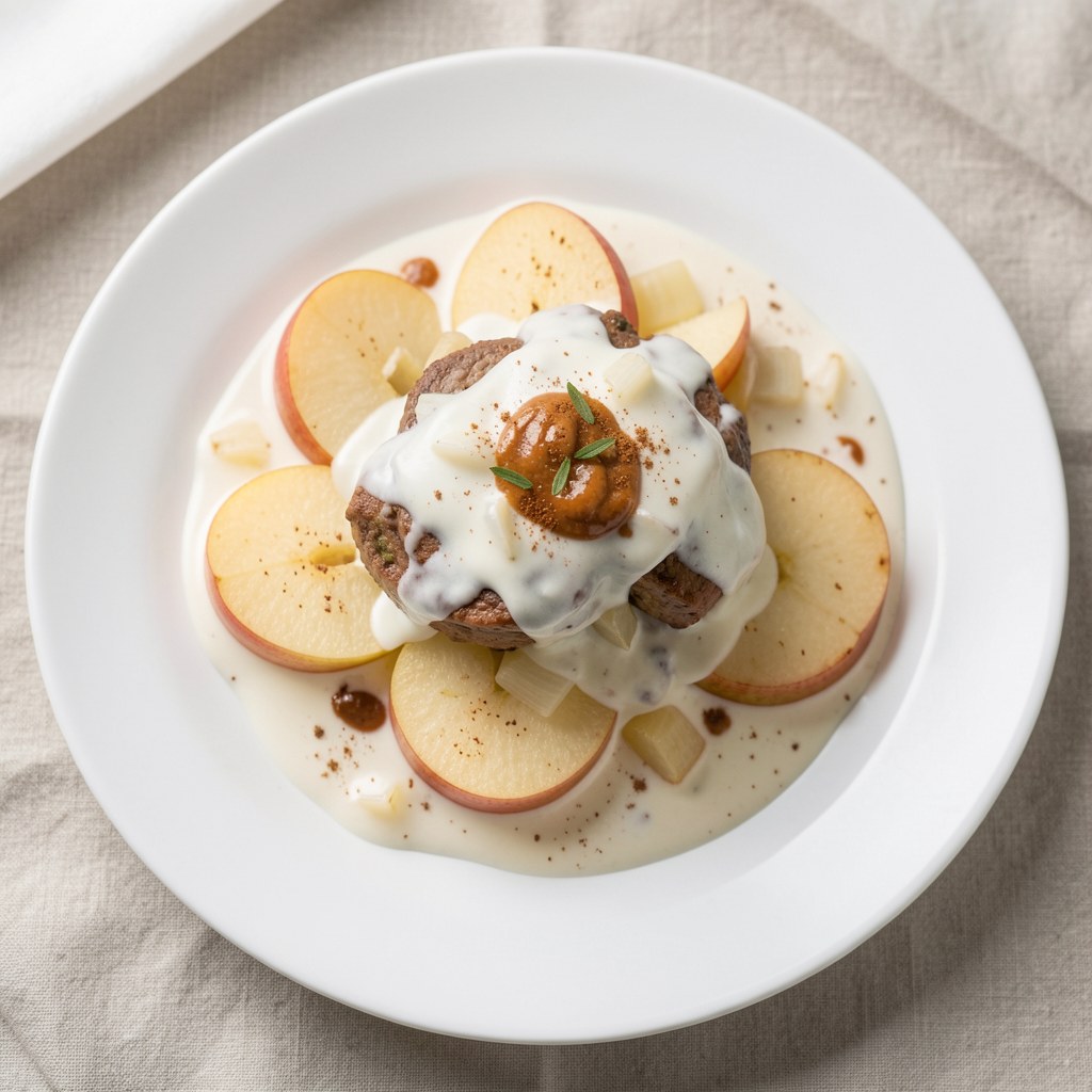 Cielęca wątróbka w sosie śmietankowym