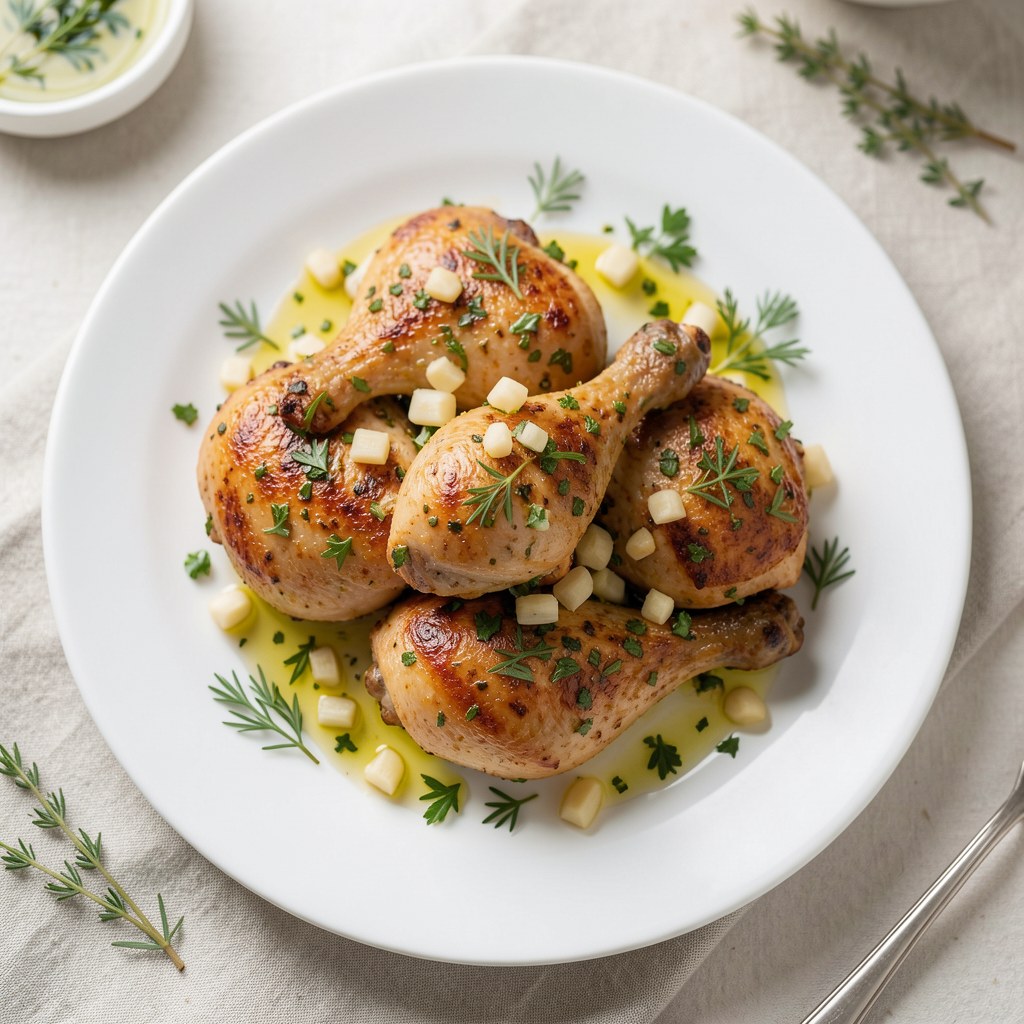 Pieczone skrzydełka z majerankiem