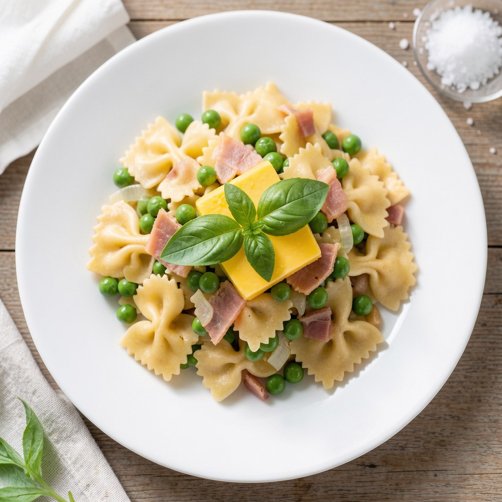 Farfalle con piselli