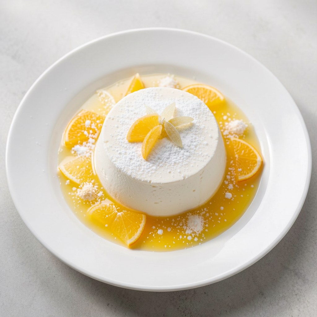 Semifreddo z sokiem porzeczkowym