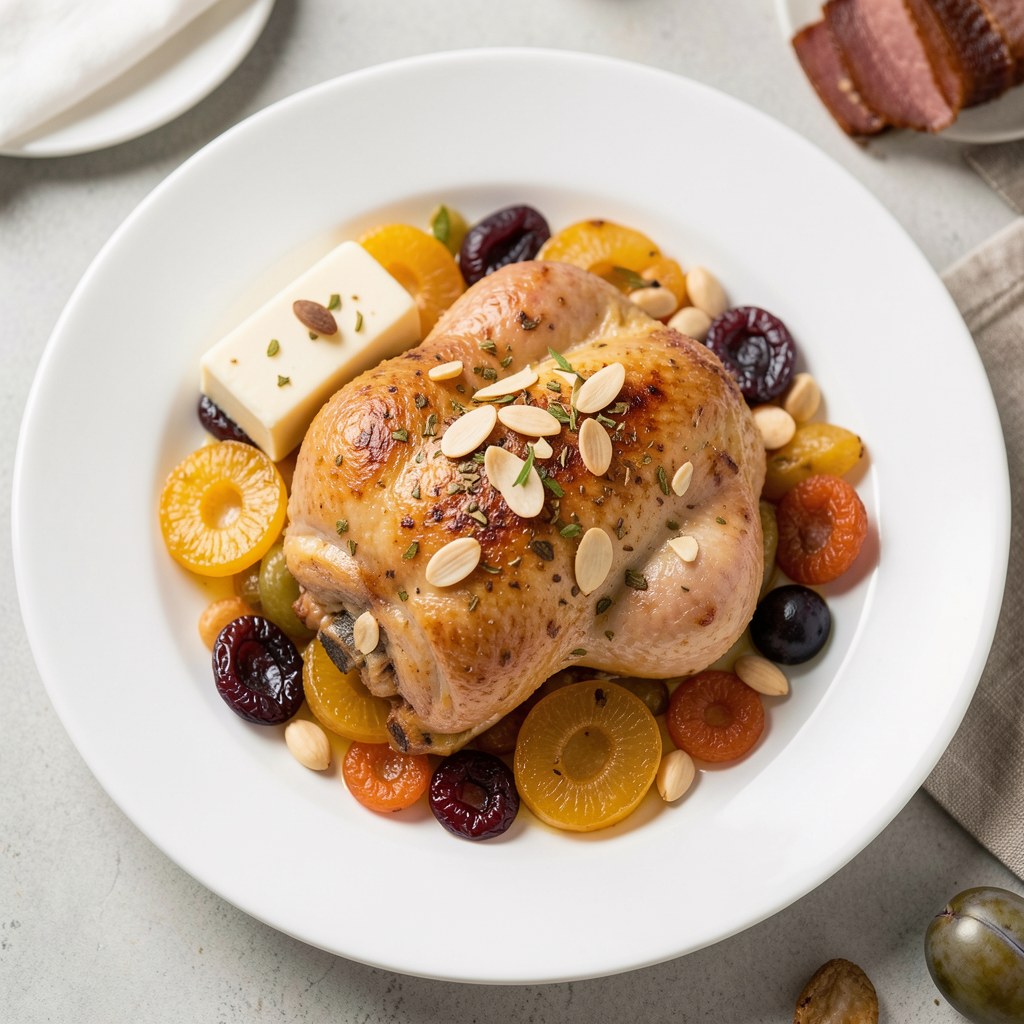 Udka kurczaka duszone w owocach
