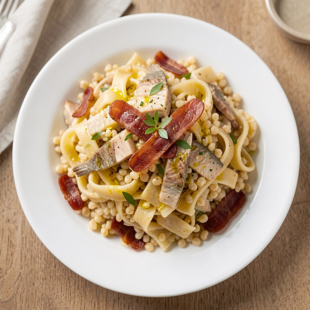 Pasta z kaszy gryczanej i ryby