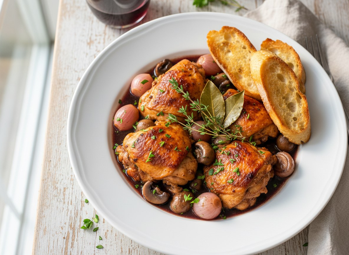 Coq au vin, czyli kogut w winie