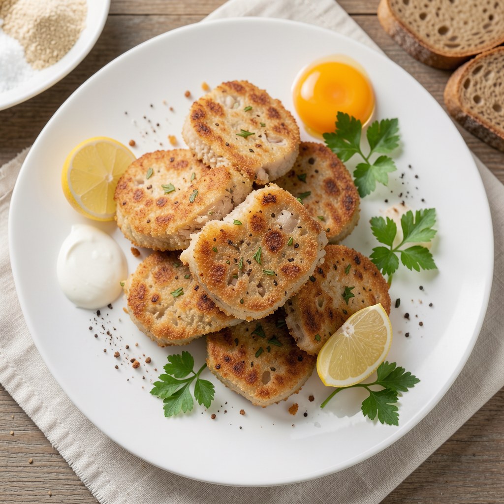 Chrupiące kiełbaski rybne