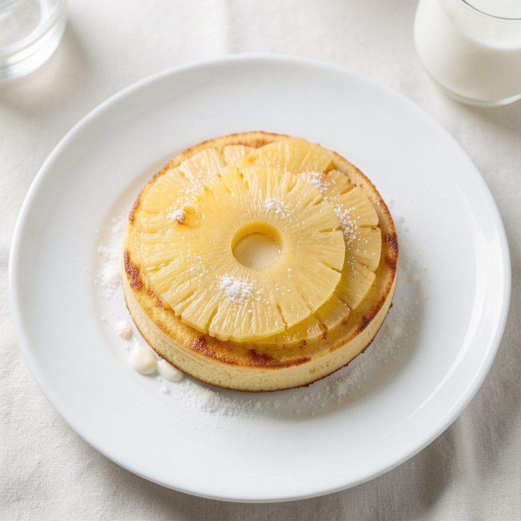 Ananas w cieście naleśnikowym na szampanie