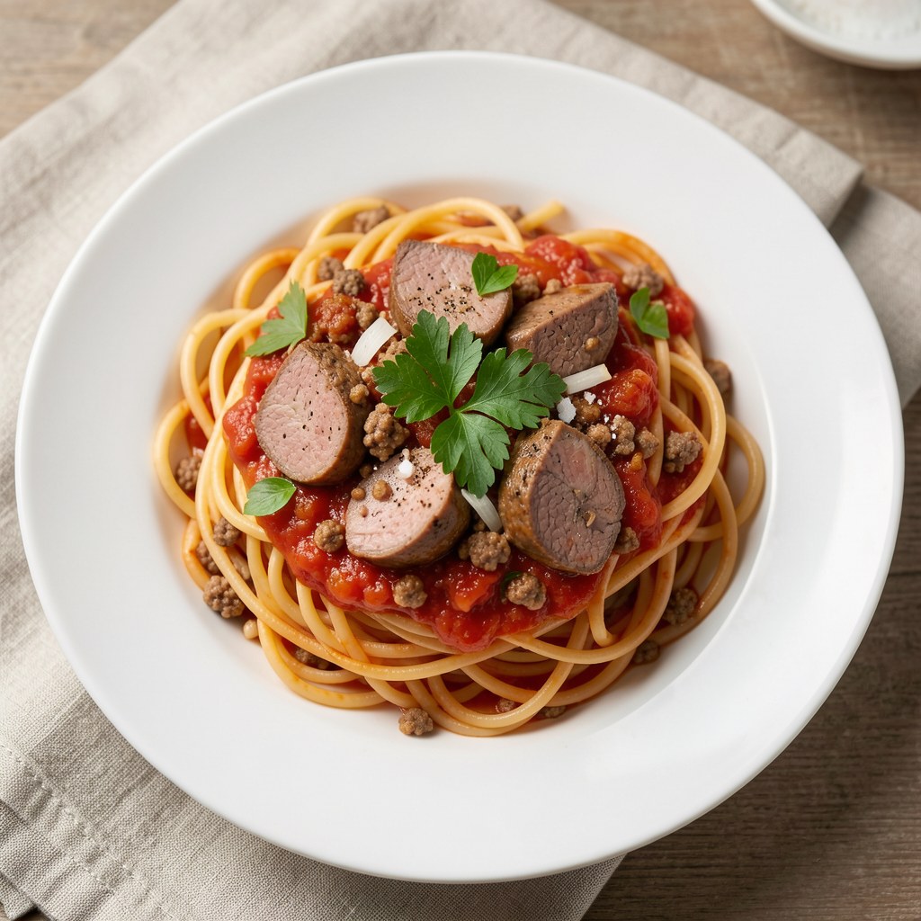 Spaghetti po neapolitańsku