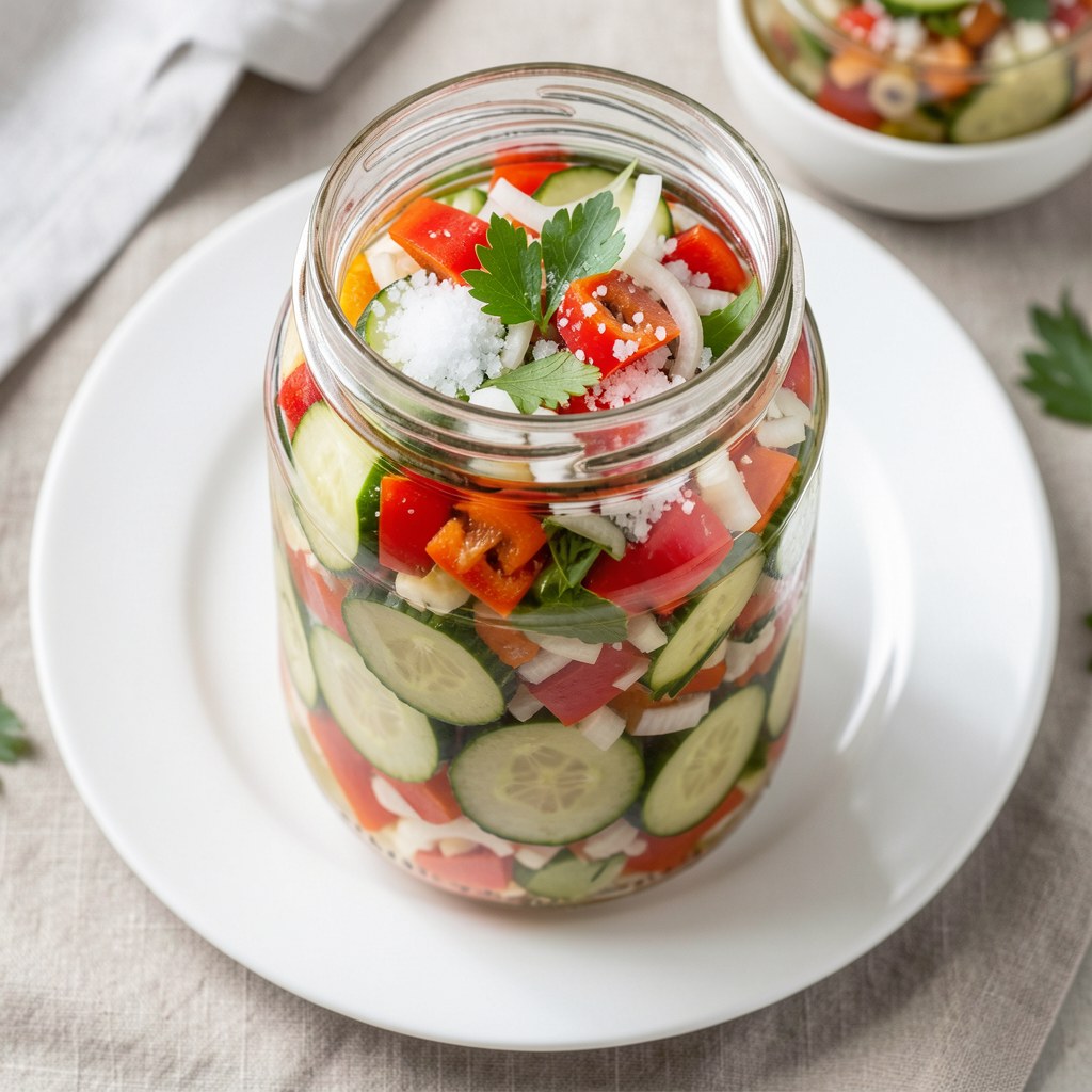 Sałatka z papryką (do słoika)