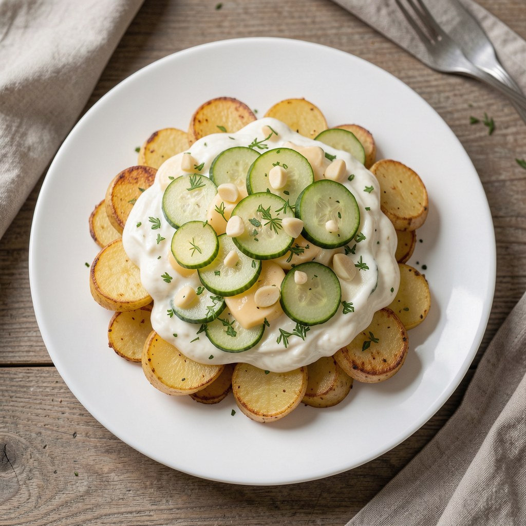 Zapiekanka z ziemniaków i serka wiejskiego