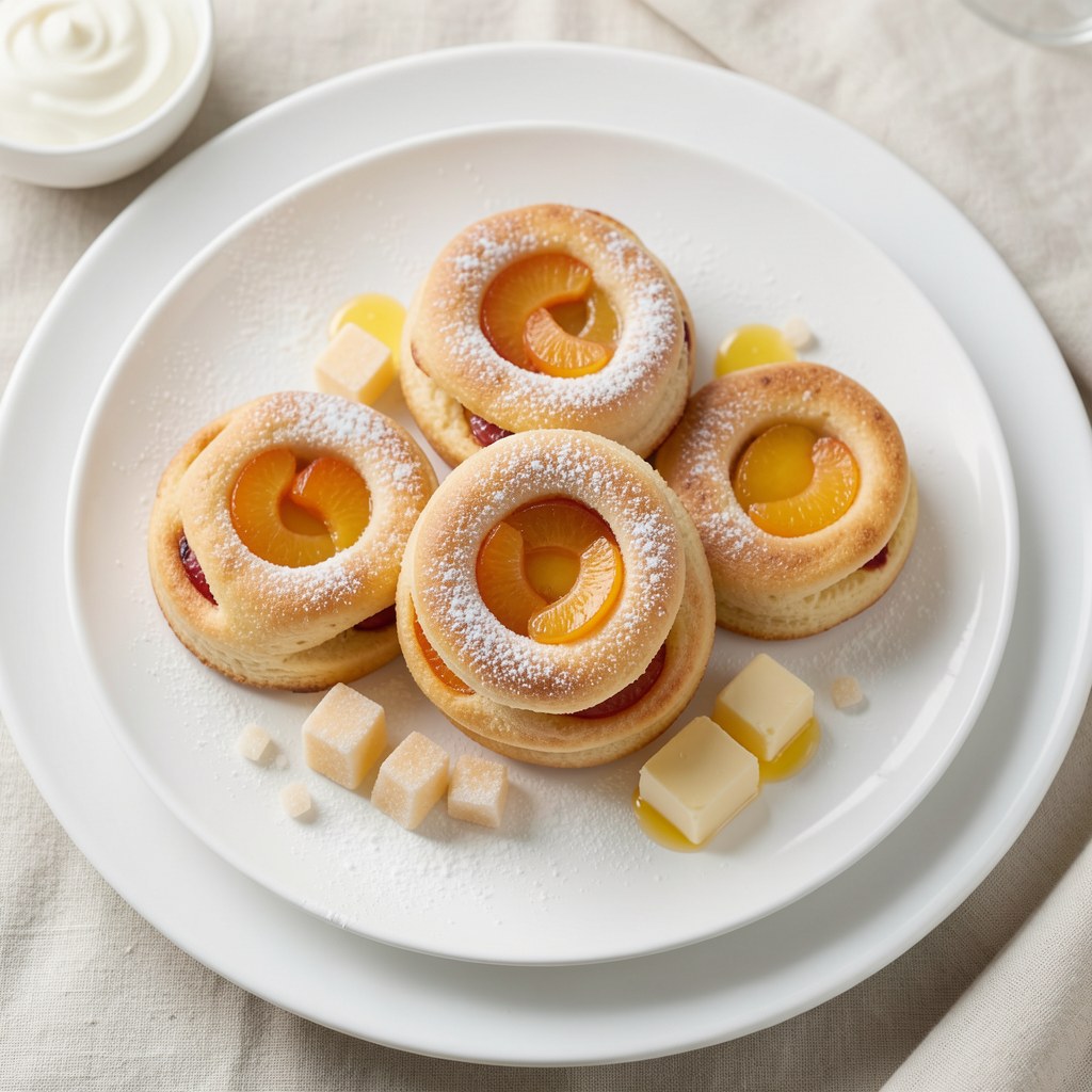 Brzoskwiniowe bułeczki